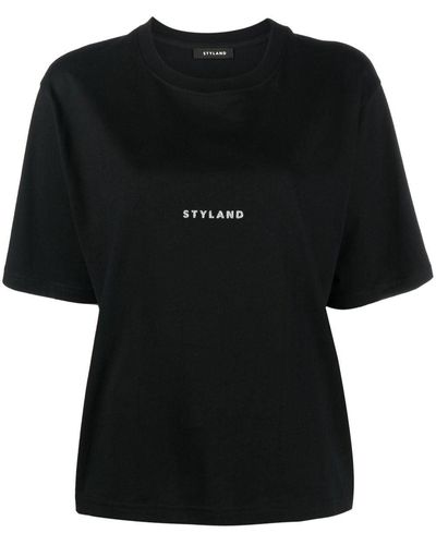 Styland ロゴ Tシャツ - ブラック