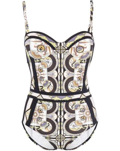 Tory Burch Printed One-piece Swimsuit - White