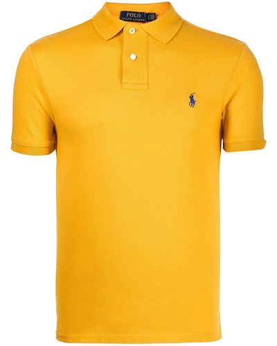 Polo Ralph Lauren T-shirt Met Geborduurd Logo - Geel