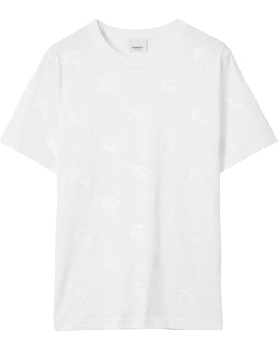 Burberry T-Shirt mit EKD-Print - Weiß