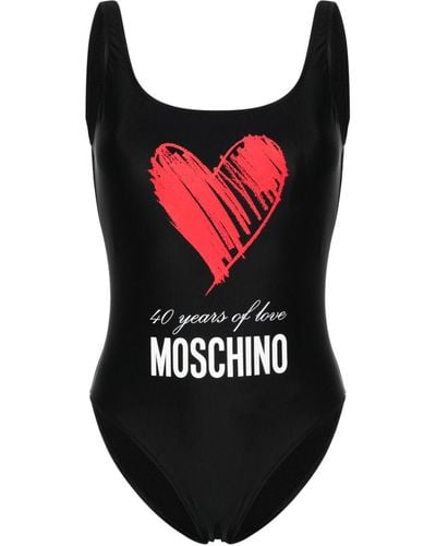 Moschino Logo-print Swimsuit - Red