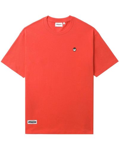 Chocoolate T-Shirt mit grafischem Print - Rot