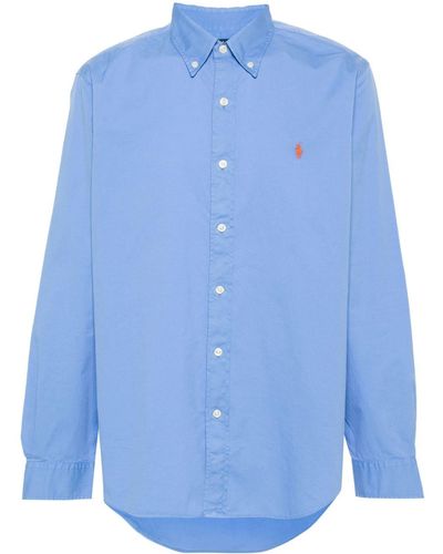 Polo Ralph Lauren Hemd mit Polo Pony - Blau
