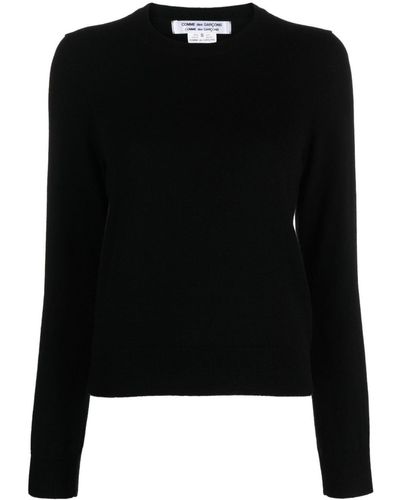 Comme des Garçons Crew-neck Cashmere Jumper - Black