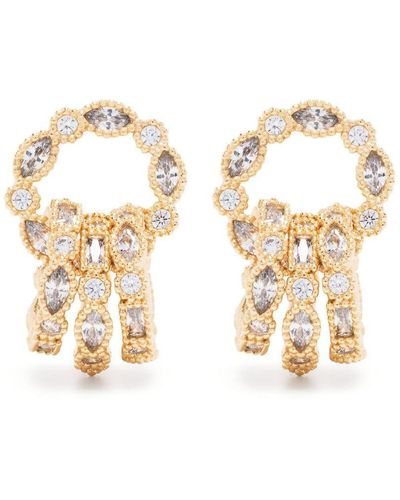 Maje Crystal-embellished Earrings - Metallic