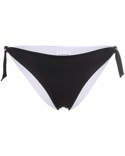 Fisico Bragas de bikini con lazos laterales - Negro