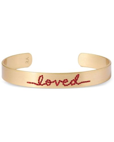 Roxanne Assoulin Loved Stitched Cuff Bracelet - Natural
