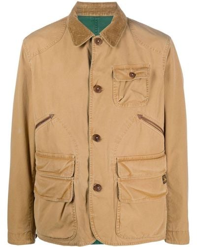 Polo Ralph Lauren Jacke mit Knopfleiste - Natur