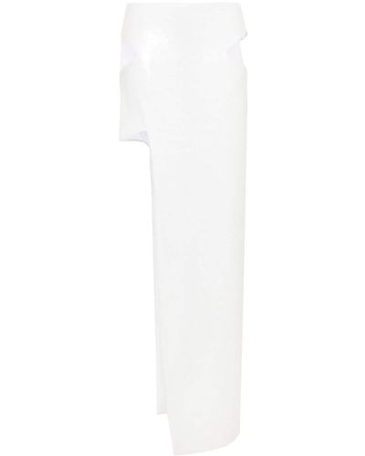 Genny Sequin-embellished Maxi Skirt - White