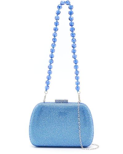 Serpui Ang Crystal-embellished Clutch Bag - Blue