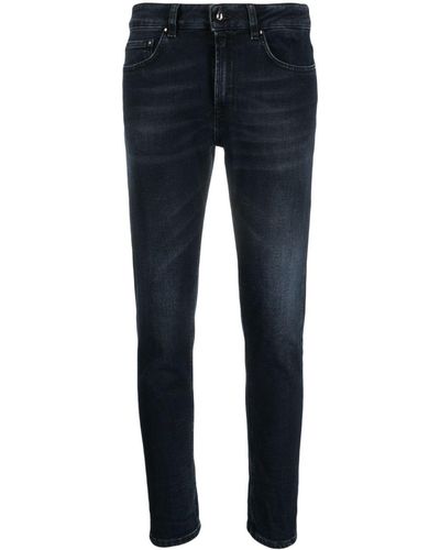 Dondup High-waisted Cropped Jeans - Blue