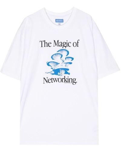 Market T-shirt Social Network - Bianco