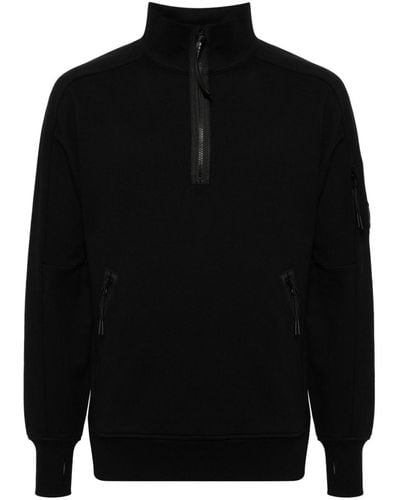 C.P. Company Lens-detail Cotton Sweatshirt - Black