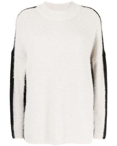 Uma Wang Two-tone Sweater - White