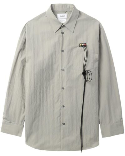 Doublet 3d-detail Technical-cotton Shirt - Grey