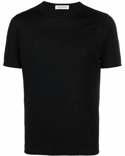 GOES BOTANICAL T-shirt Met Ronde Hals - Zwart