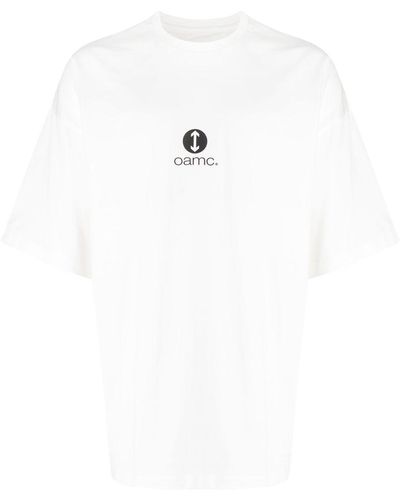 OAMC Camiseta Altitude con logo estampado - Blanco
