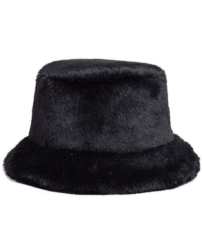 Apparis Faux-fur Bucket Hat - Black