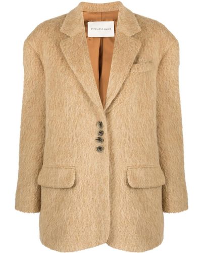 By Malene Birger Single-breasted Brushed Blazer - Natural