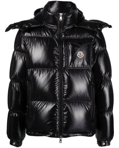 Moncler High-shine Padded Jacket - Black