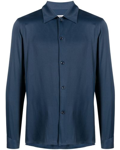 Sandro Requin Classic-collar Shirt - Blue