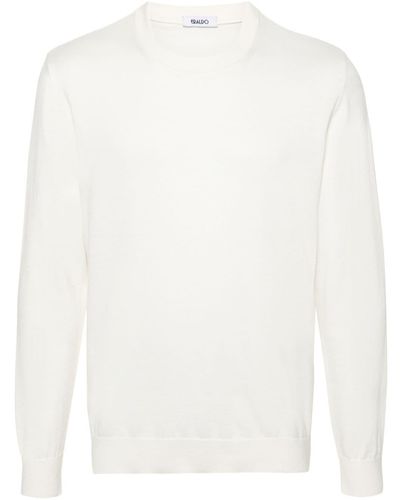 Eraldo Long-sleeve Cotton Sweater - White