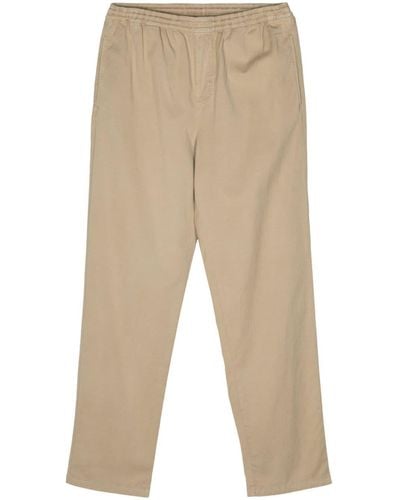 Aspesi Elasticated-waistband Pants - Natural