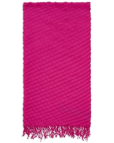 Emporio Armani Sjaal Met Textuur - Roze