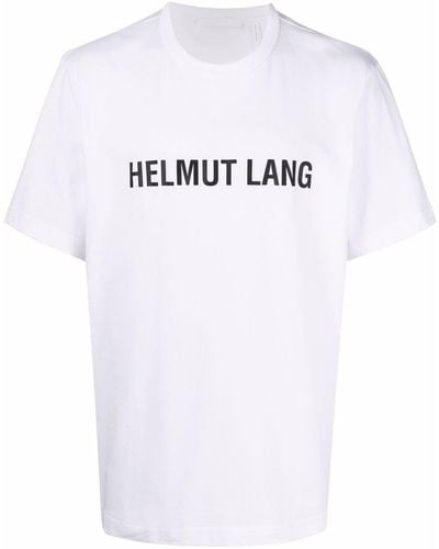Helmut Lang Camiseta con logo estampado - Blanco