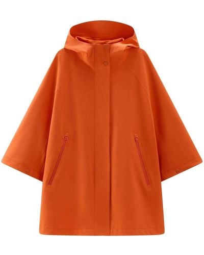 Woolrich Capa con botones y capucha - Naranja