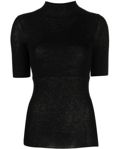 Wolford Short-sleeve Sweater - Black