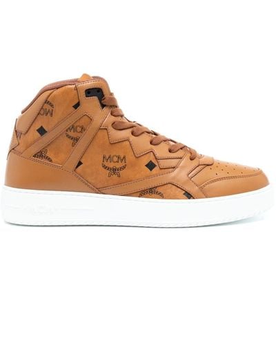 MCM Neo Terrain Canvas Trainers - Brown