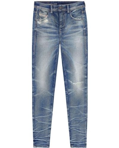 DIESEL 1984 Slandy-high 09g14 Skinny Jeans - Blue