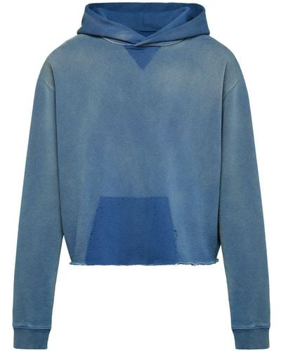 Maison Margiela Sweatshirt With Lightened Effect - Blue