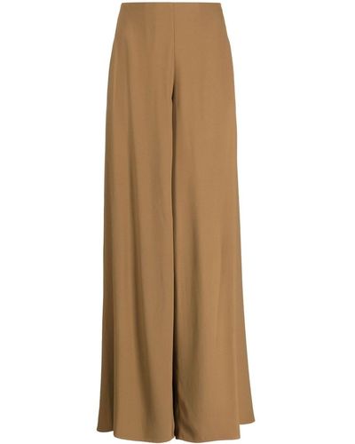 Erika Cavallini Semi Couture Pantalones holgados con abertura - Neutro