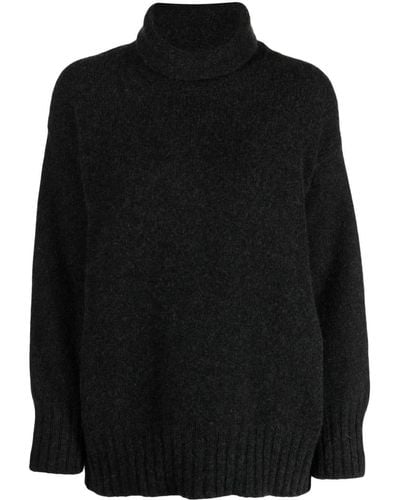 Pringle of Scotland Roll-neck Cashmere Sweater - Black