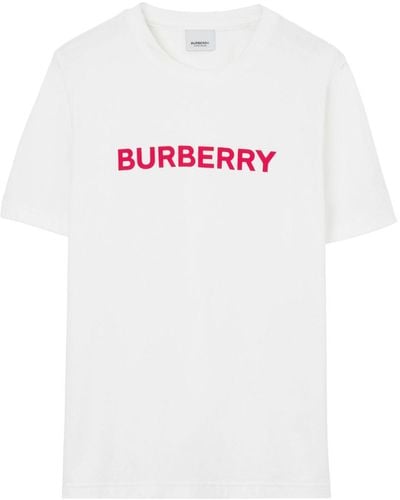 Burberry T-SHIRT 'MARGOT' CON STAMPA LOGO - Bianco