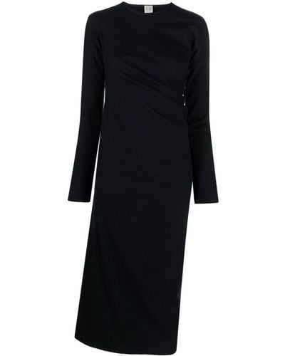 Totême Toteme Twisted Flannel Dress - Black