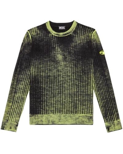 DIESEL K-andelero Ribbed-knit Sweater - Green