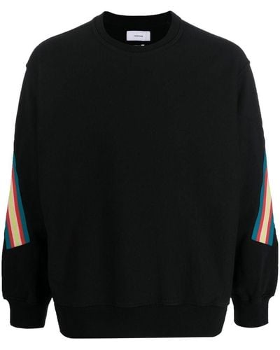 Facetasm Sweatshirt mit Streifen - Schwarz