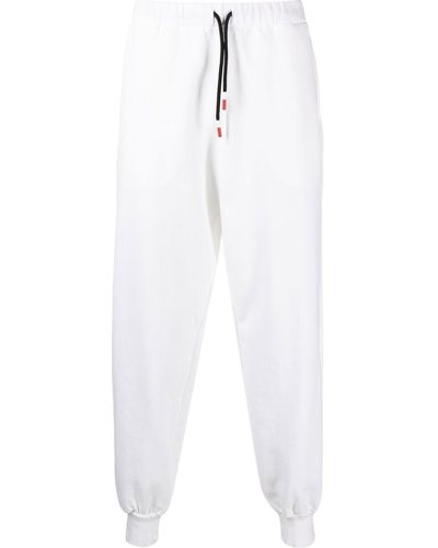 Peuterey Pantalones de chándal con logo estampado - Blanco