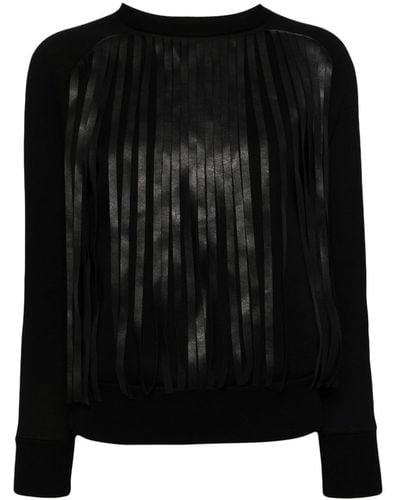 Neil Barrett Sweater Met Franje - Zwart