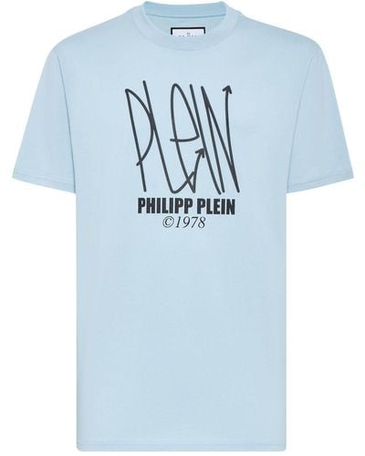 Philipp Plein ロゴ Tシャツ - ブルー