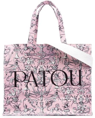 Patou Fairy Tales-print Tote Bag - Pink