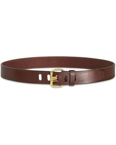 Etro Leather Buckle Belt - Brown