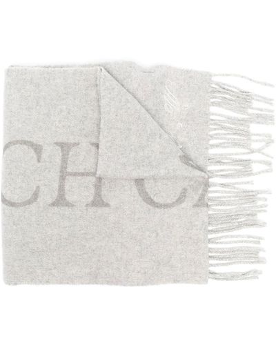 Off-White c/o Virgil Abloh Quote-motif Fringed Scarf - White