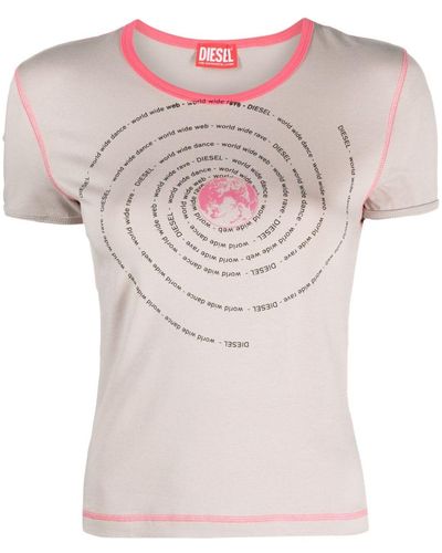 DIESEL T-uncutie Tシャツ - ピンク