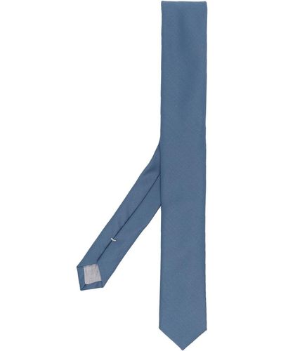 Eleventy Knitted Wool Necktie - Blue
