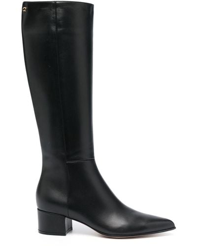Gianvito Rossi Lyell 45mm Leather Boots - Black