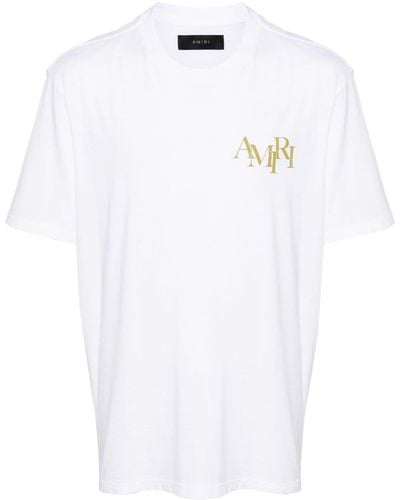 Amiri T-shirt Champagne - Blanc